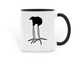 CHARCOAL MUG, a Black Two-Tone Ceramic Mug
