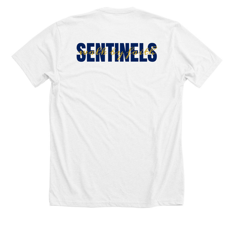 Starlight Bright, a Solid White Blend Premium Unisex Tee (back-view)