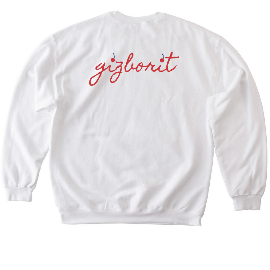 Gizborit 18th Board Crewneck, a White Softstyle Crewneck Sweatshirt (back-view)