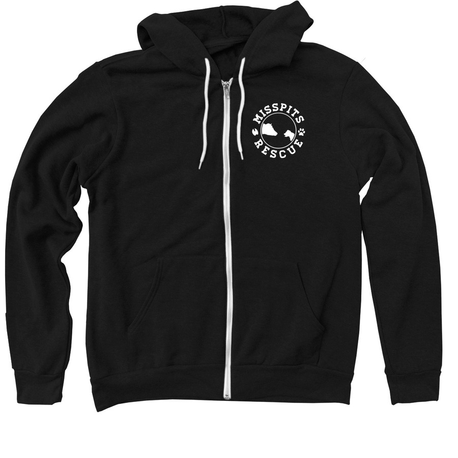 Misspits Zipper Hoodie!, a Black Zip Up Hoodie