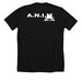 Snoops Shirt - Black, a Solid Black Blend Premium Unisex Tee (back-view)