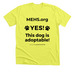 Colleen's Shirt, a Neon Yellow Premium Unisex Tee