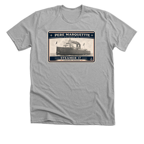 Steamer 17, a Athletic Heather Premium Unisex Tee