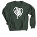 Ruben, a Forest Crewneck Sweatshirt