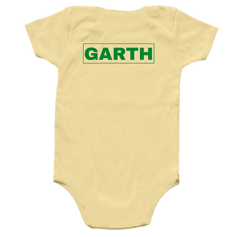 The Heart Center Paw Masters (infant edition), a Banana Infant Onesie (back-view)