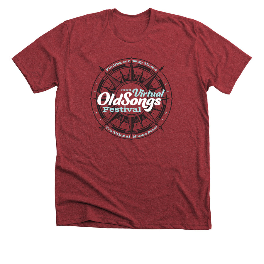 2021 Old Songs Festival T-shirt, a Heather Canvas Red Premium Unisex Tee