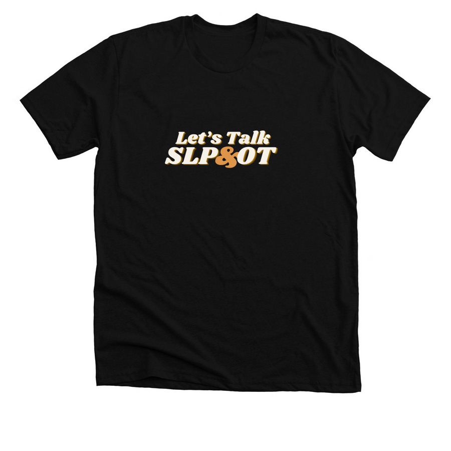 Let?s Talk Neutral, a Solid Black Blend Premium Unisex Tee