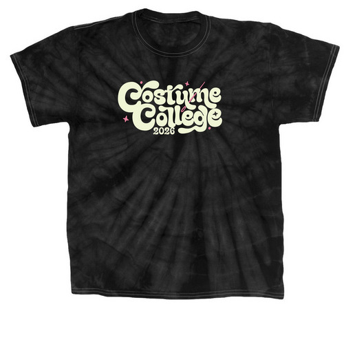 More is More Costume College 2026 Collection, a Black Classic Tie Dye Tee