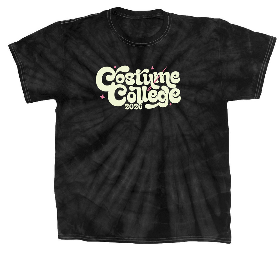More is More Costume College 2026 Collection, a Black Classic Tie Dye Tee