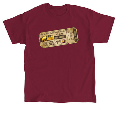Ticket for The Hunt, a Cardinal Red Classic Unisex Tee