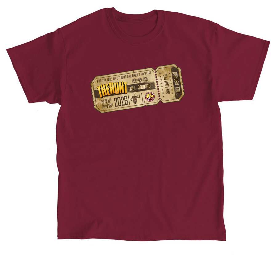 Ticket for The Hunt, a Cardinal Red Classic Unisex Tee