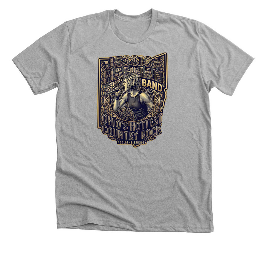 The Jessica Hannan Band, a Athletic Heather Premium Unisex Tee