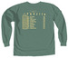 Profits, a Light Green Comfort Colors Long Sleeve Tee (back-view)