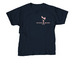 Spoke & Word Books Pink Logo, a Navy Youth Unisex Tee