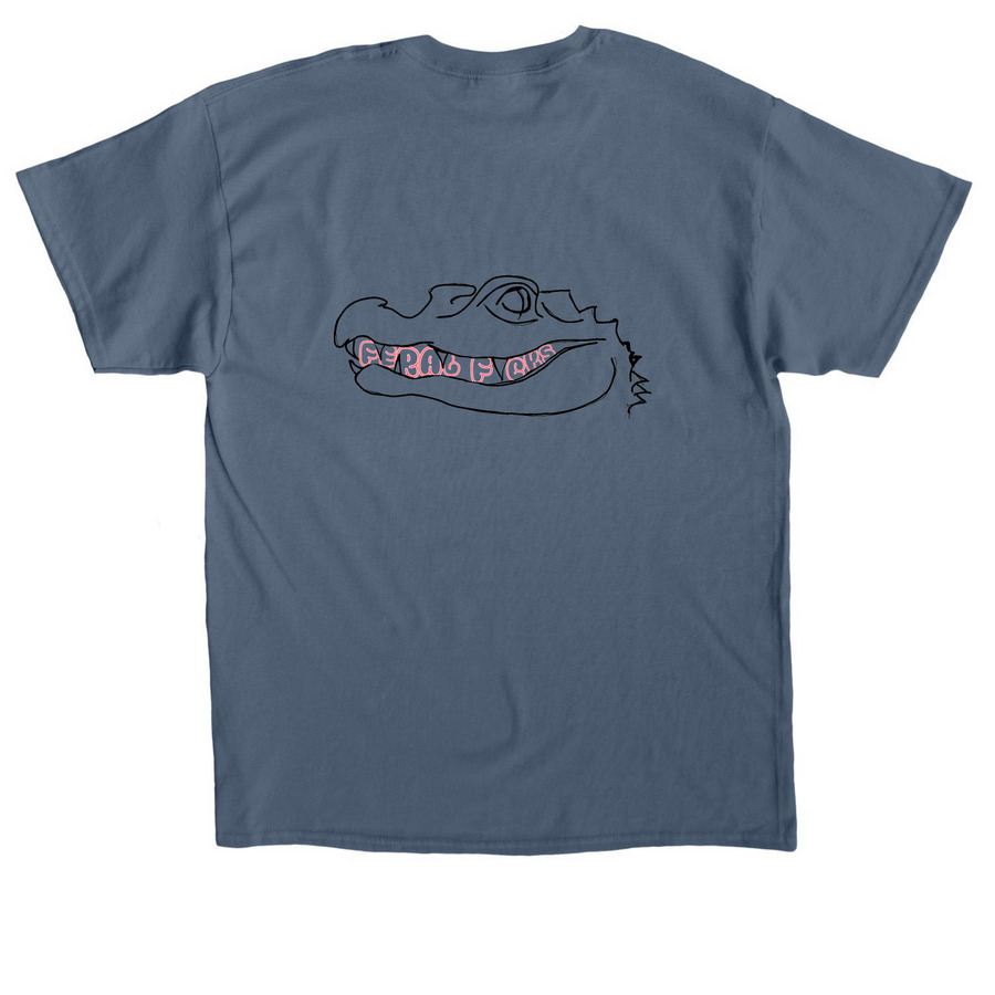 Limited Feral F*ck&nbsp;, a Indigo Blue Classic Unisex Tee (back-view)