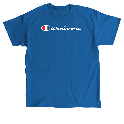 Carnivore Champion (White text), a Royal Classic Unisex Tee