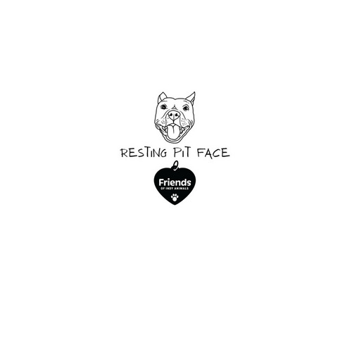 Resting Pit Face - Sticker, a White Kiss Cut Sticker
