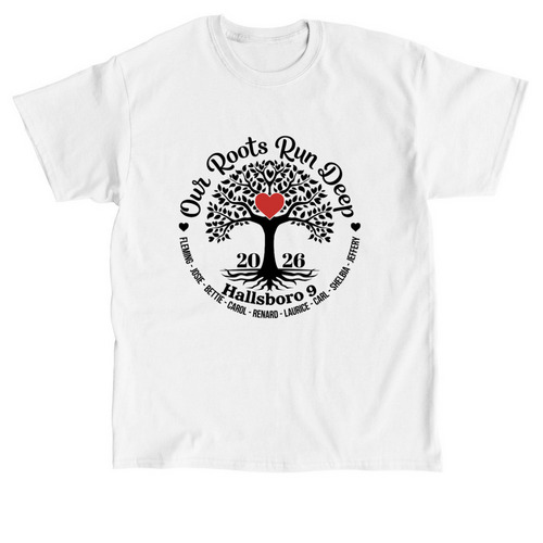 Our Roots Run Deep Carol 2026, a White Classic Unisex Tee