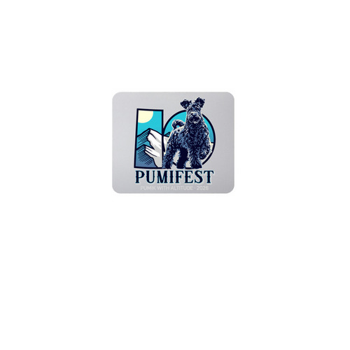 Mouse Pad, a White Full Color Mouse Pad