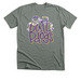 Bulldogs Stacked Bow, a Deep Heather Premium Unisex Tee