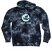 R2R Tie Dye Pullover Hoodie, a Black Tie Dyed Pullover Hoodie