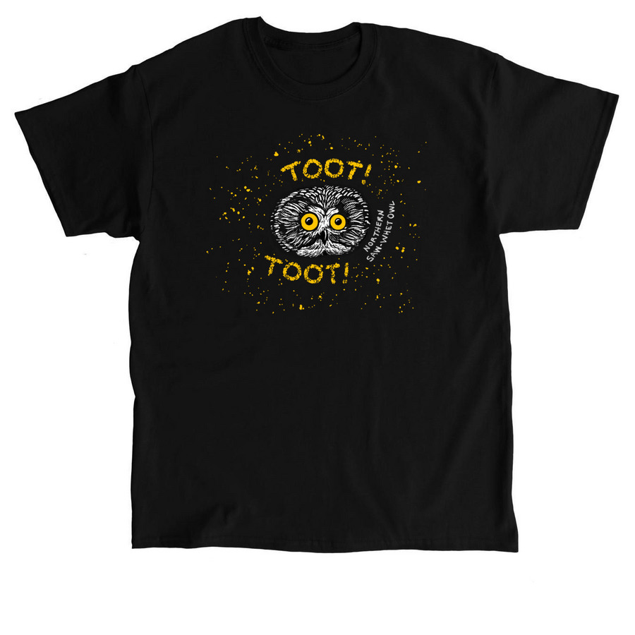 Northern Saw-whet Owl Banding, a Black Classic Unisex Tee