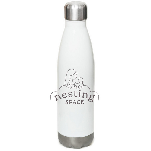 TNS Water Bottle, a White Stainless Steel Water Bottle