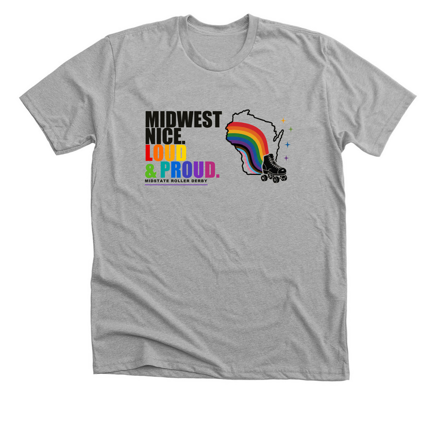 MSRD Loud and Proud - pick-up only, a Athletic Heather Premium Unisex Tee