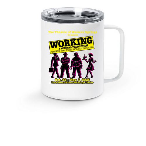 Working&nbsp;Stainless Steel Travel Mug, a White Stainless Steel Travel Mug