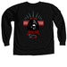 NINJAH SQUAD "ORIGINS", a Black Comfort Colors Long Sleeve Tee (back-view)