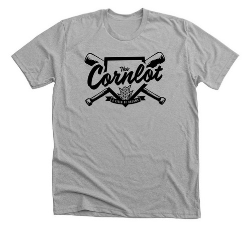 The Cornlot Classic (Black Print), a Athletic Heather Premium Unisex Tee