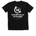 Conval NH, a Solid Black Blend Premium V-Neck Tee (back-view)
