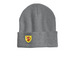 Veritas Beanies, a Dark Heather Grey Printed Cuffed Beanie