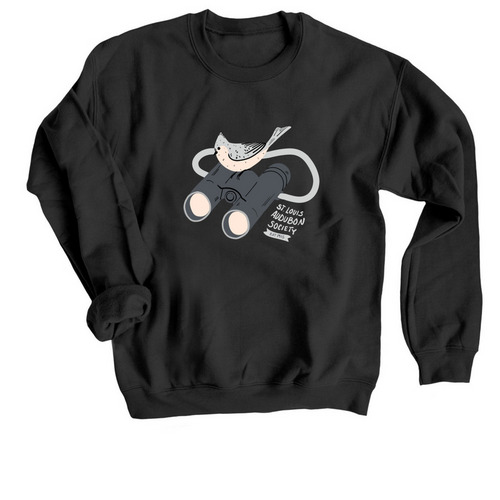 St. Louis Audubon Society, a Black Crewneck Sweatshirt