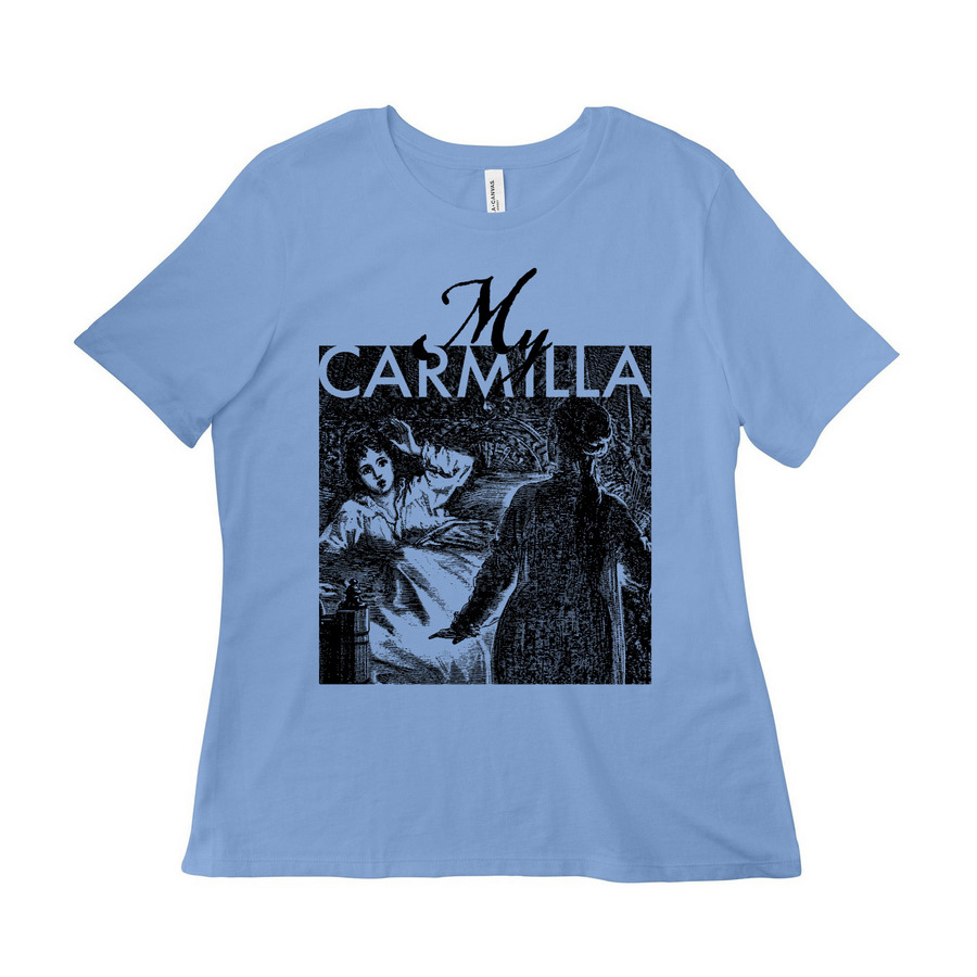 Illustration Logo Tee, a Carolina Blue Women?s Relaxed Cotton Tee