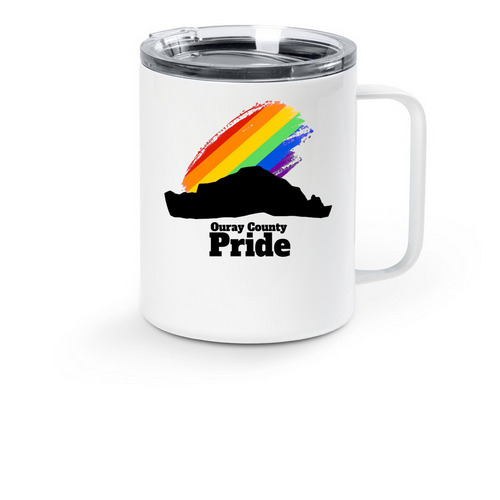 OC Pride Mug, a White Stainless Steel Travel Mug