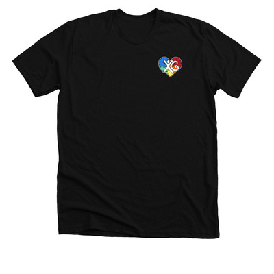 AHDC-What? Shirt, a Solid Black Blend Premium Unisex Tee
