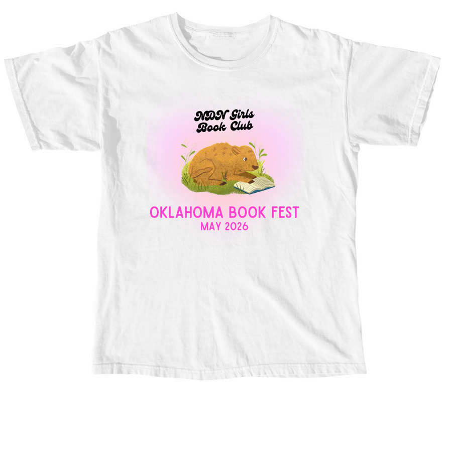 BOOK FEST: BABY BUFFALO, a White Comfort Colors Unisex Tee