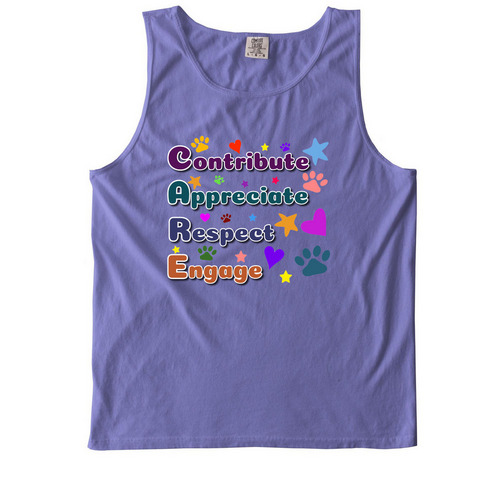 CARE...while you can., a Violet Comfort Colors Tank Top
