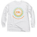 Colorful CEL Logo on White/Light Shirts, a White Classic Long Sleeve Tee