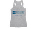 GBS|CIDP Foundation Full-Color Turtle&nbsp;, a Athletic Heather Women's Racerback (back-view)