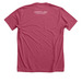 Enjoys Long Walks Through Public Libraries, a Heather Raspberry Premium Unisex Tee (back-view)