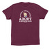 Respect Your Elders Adopt a Senior Dog, a Maroon Premium Cotton Tee