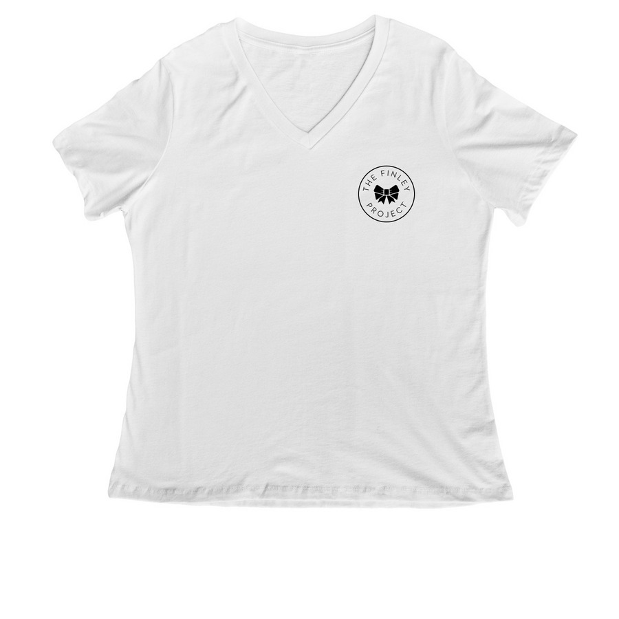 Grief & Joy Can Co-Exist, a White Women's Relaxed V-Neck Tee