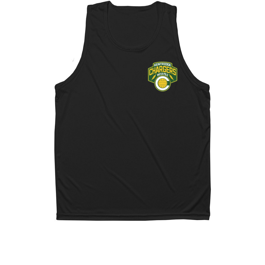 KR Waterpolo Athletic Merch, a Black Unisex Performance Tank