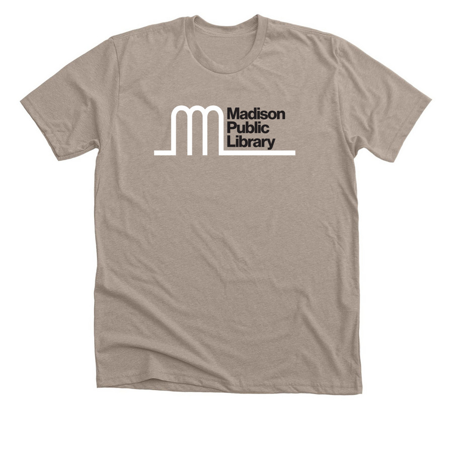 Madison Public Library 150 Years Tee, a Heather Stone Premium Unisex Tee