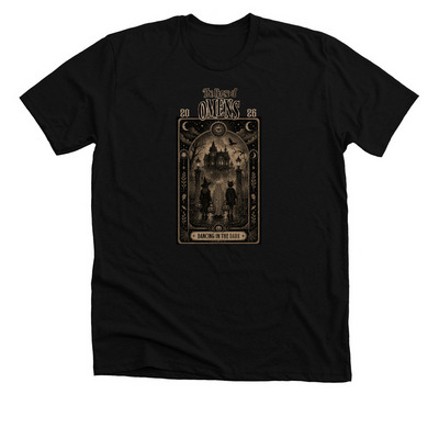 Trick or Treating: The House of Omens, a Solid Black Blend Premium Unisex Tee