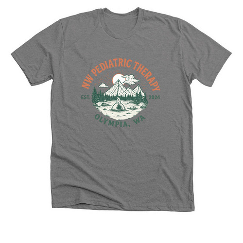 Camp, a Deep Heather Premium Unisex Tee