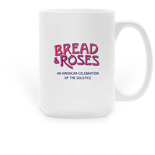 Bread & Roses Mugs, a White Large Coffee Mug