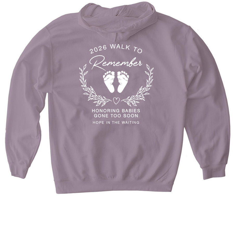 Walk to Remember 2026- Purple, a Paragon Gildan Softstyle Pullover Hoodie (back-view)